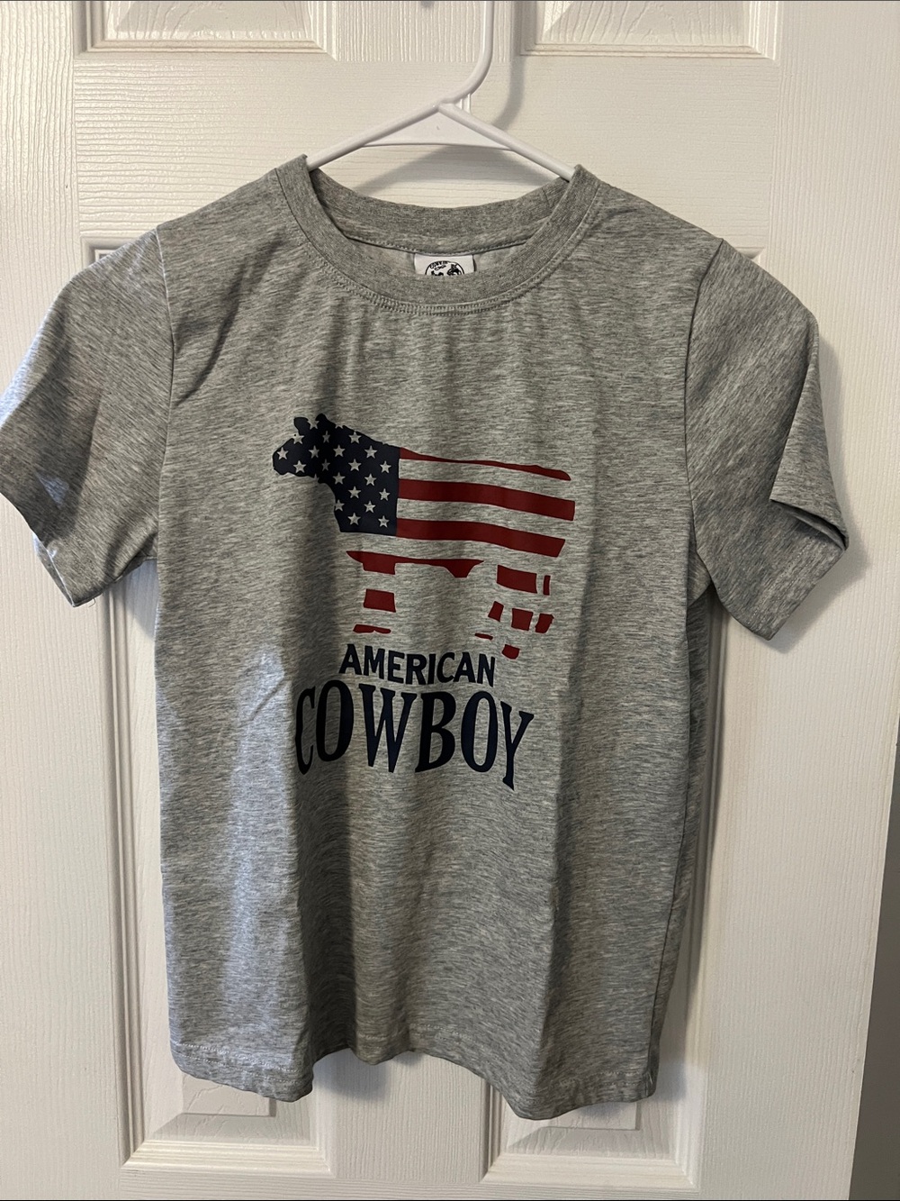 Kids' American Cowboy Graphic Tee - Gray